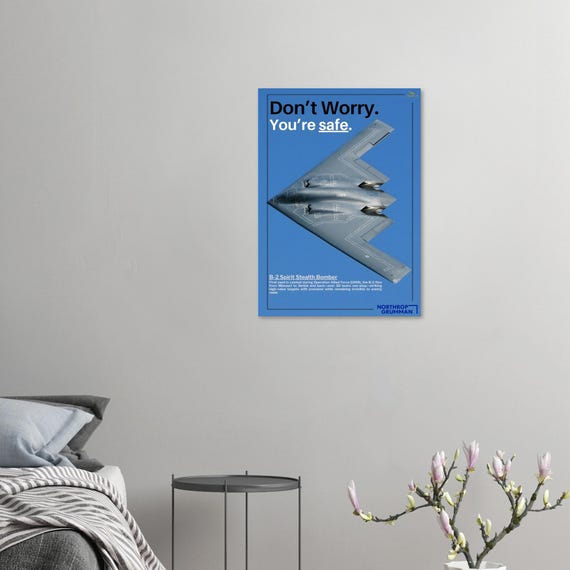 B-2 Spirit Poster – Stealth Bomber Poster | Military Aviation
