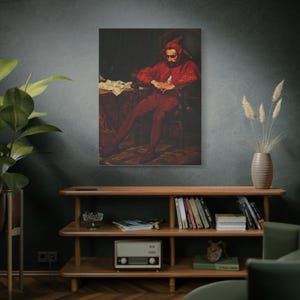 Historical Jester Canvas Wall Art: Gallery Home Decor
