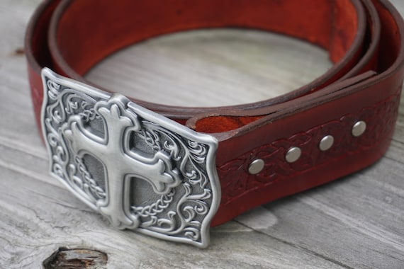 Boucle De Ceinture Croix Celtique - Neuf Sans Étiquette, Style Viking