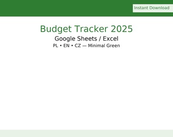 Rozpočtový tracker 2025 [CZ]