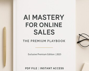 AI Sales Playbook for Online Sellers | ChatGPT + Midjourney Strategies | PDF Workbook