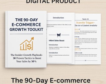 E-commerce Marketing Guide – 30 Strategies to Boost Online Sales | Digital Business Growth Workbook