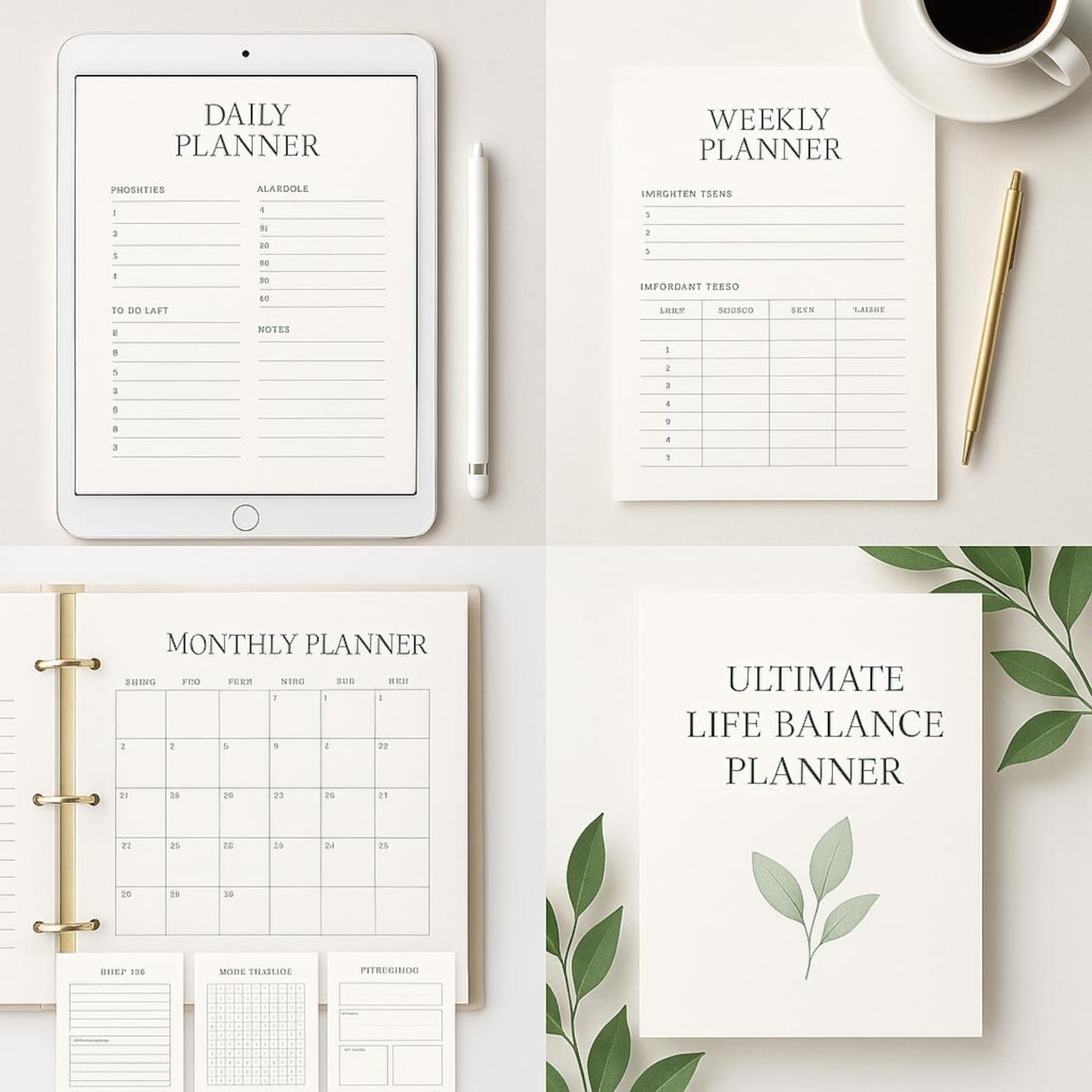 Weekly Balance Check Planner Ultimate Life Balance Planner | Printable & Digital PDF | Daily, Weekly ...