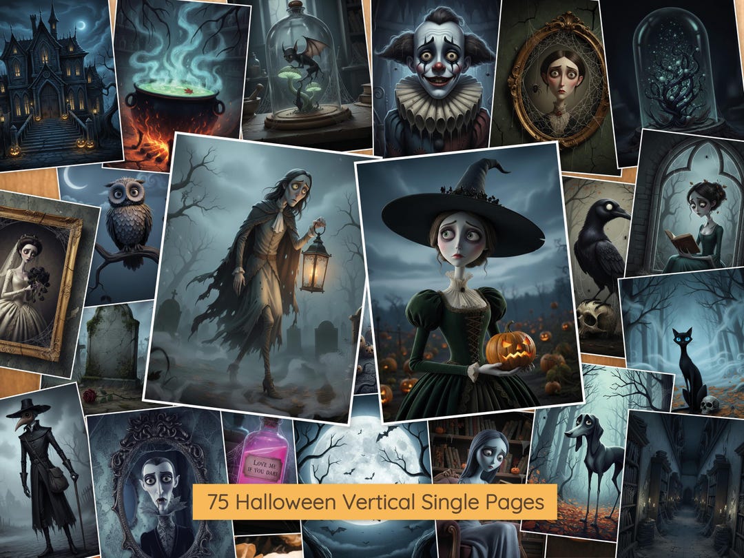 ヴィンテージハロウィンジャンクジャーナルキット | 不気味なデジタル