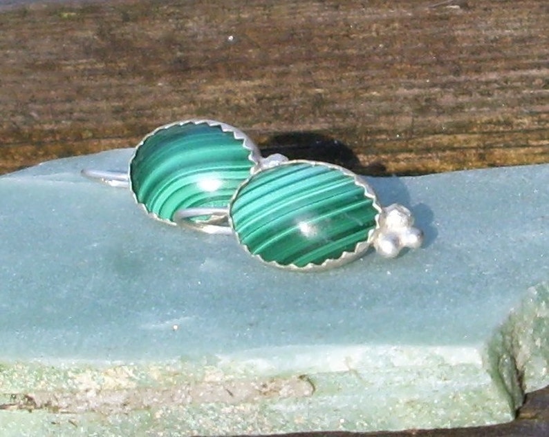 Malachite Earrings image 1