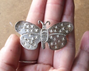 Sterling Silver Moth or Butterfly pin