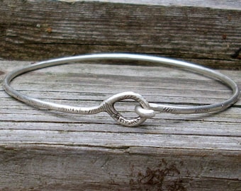 Custom Handmade Hook and Eye Bracelet - Bangle