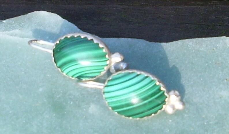 Malachite Earrings image 2