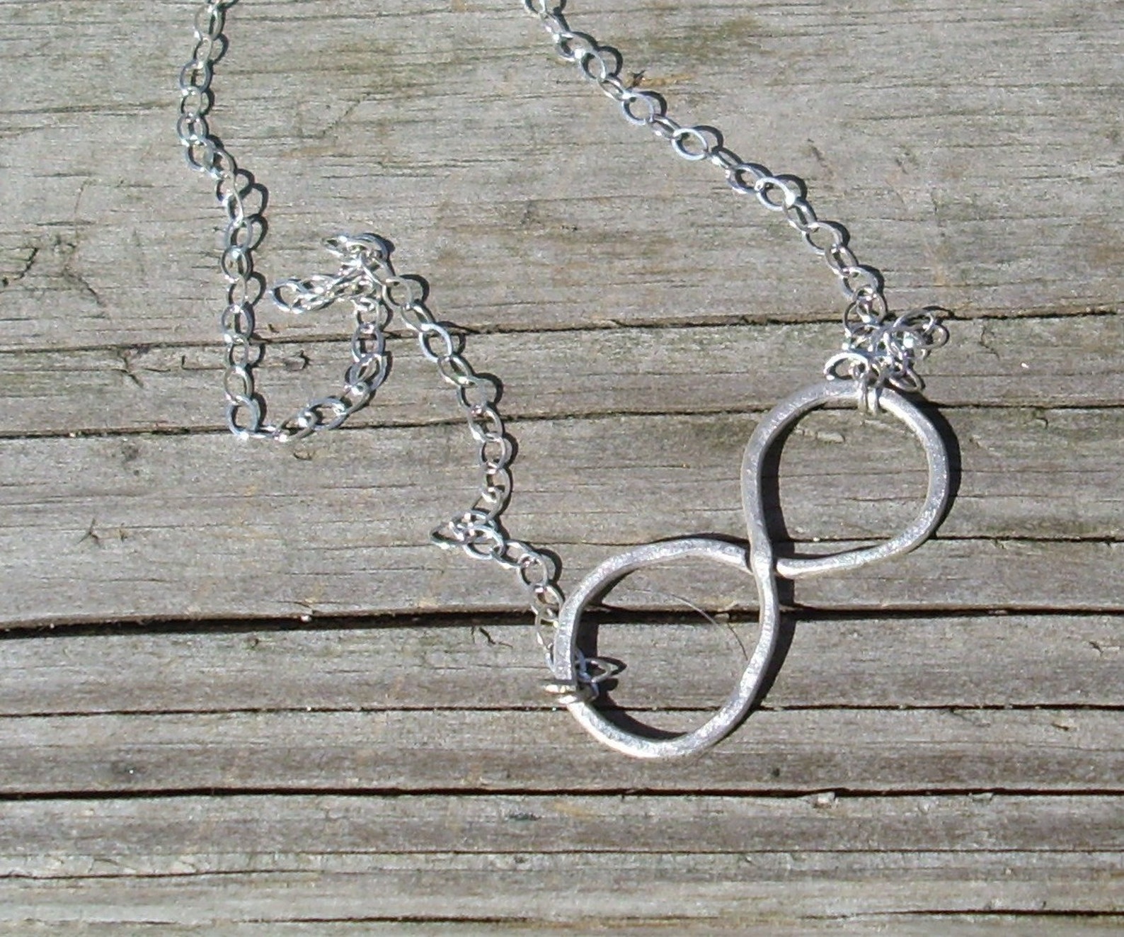 Infinity Necklace Sterling silver | Etsy