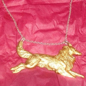 Mixed Metal Collie-Sheltie Necklace image 2