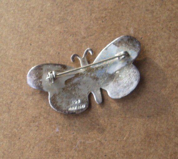 Sterling Silver Moth or Butterfly pin - image 4