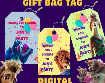 Goat Party Gift Tags, Editable Printable Favor Tags (Digital Download)