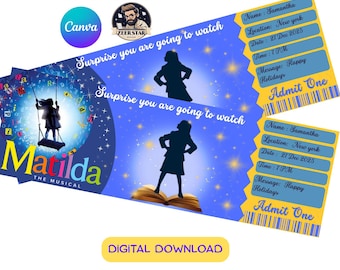 Matilda Musical Surprise Gift Reveal Ticket (Digital Download)