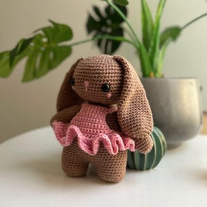 Handmade Crochet Purple Bunny Rabbit: Soft Plush Toy