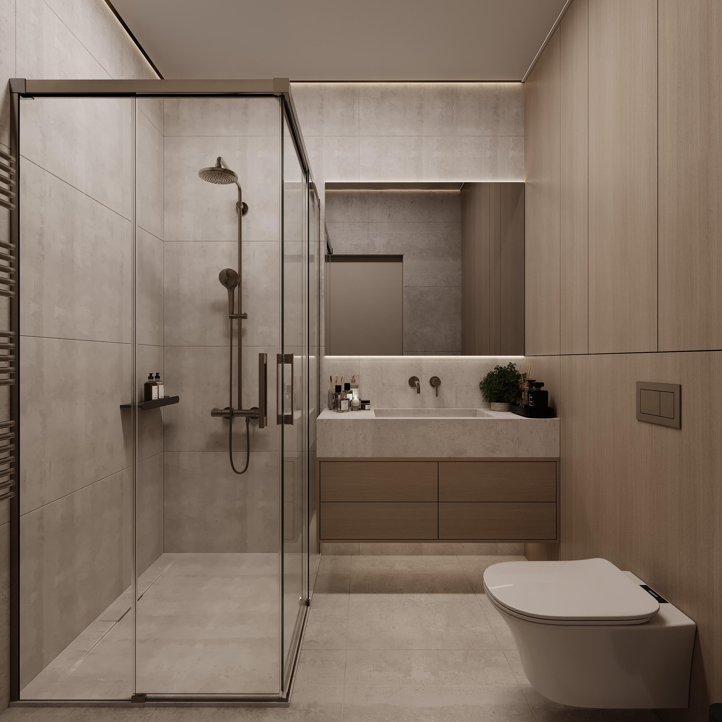 Small Bathroom Layout Guide – 8 Ready-made 3D Bathroom Designs With ...
