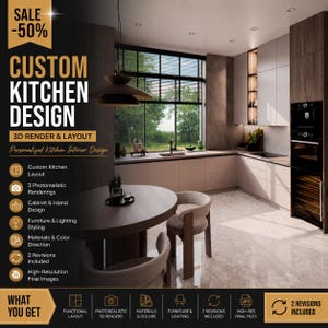Kleine Küche Design-Service | 3D-Visualisierung & smarte Layout-Planung
