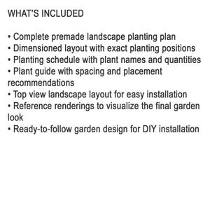 Premade Landscape Plan | Front Yard Design With Planting Layout - Etsy