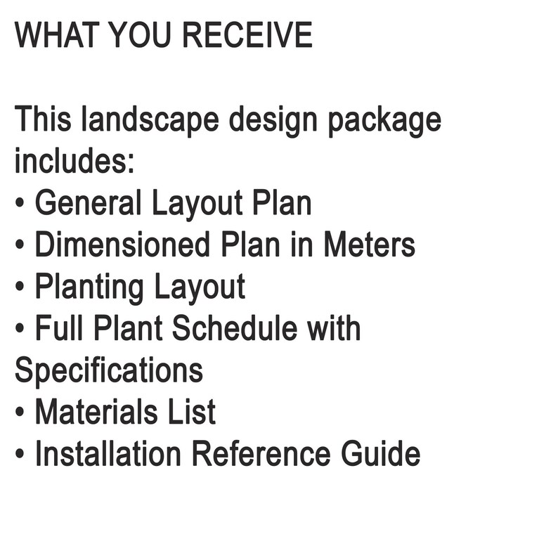 Berm Plan.pdf Premade Front Yard Landscape Design Package | Zone 5-8 Berm Garden Plan ...