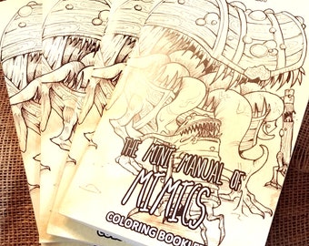 The Mini Manual of Mimics: DnD Coloring Book
