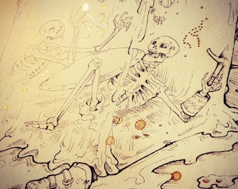 GELATINOUS CUBE: DnD Monster Gold Foil Print (11x14")