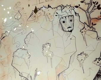 ELEMENTAL: DnD Monster Gold Foil Print (11x14")