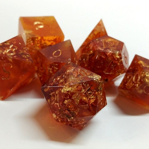 Honey Tongue | B-C Grade Handmade Dice Set for DnD