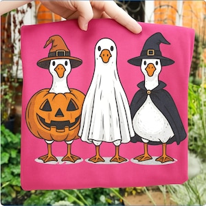 Boo Ghost Goose Png, Halloween Goose PNG, Halloween Shirt, Fall Png, Skeleton Goose, Halloween Sublimation Design, Pumpkin Goose Shirt Png