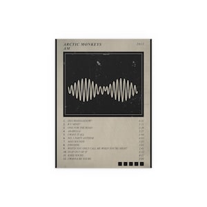 Arctic Monkeys - Opera d&#39;arte ispirata all&#39;album AM Arredamento per la casa, Arte murale, Regalo per lui, Decorazione moderna per il soggiorno, Arte romantica