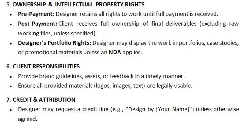 Picture of Freelance Designer Contract Template | Editable DOCX/PDF | Protect Your ...