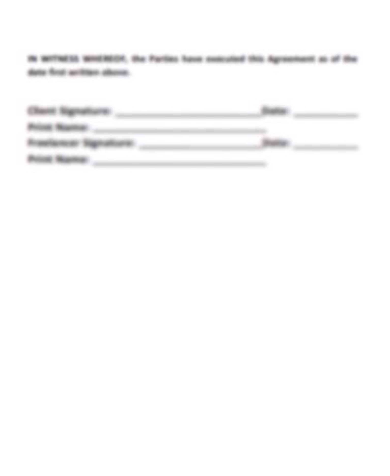 Freelance Designer Contract Template | Editable DOCX/PDF | Protect Your ... - Worldwide Freelance Designer Contract