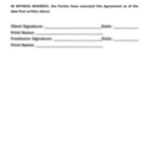 Image showcasing Freelance Designer Contract Template | Editable DOCX/PDF | Protect Your ...
