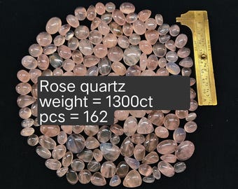 Rose quartz cabosheon