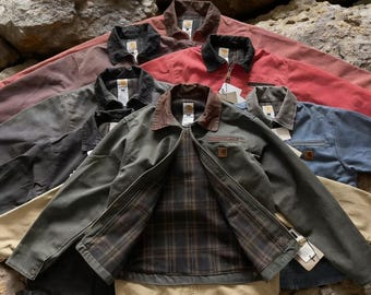 Rare Vintage Carhartt Santa Fe Jacket J14 SPC Spruce Green Mens