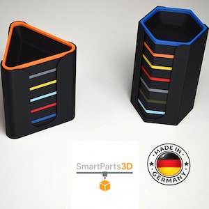 Vassoi porta gettoni magnetici per giochi da tavolo | Vassoi porta gettoni magnetici – A nido d'ape e triangolari, collegabili modularmente, stampati in 3D, magneti al neodimio