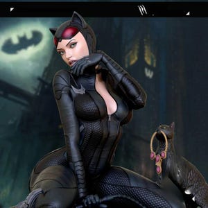 Catwoman - DC COMICS - 20 cm/ figure/Statue ,Pla/Sla/3D Printed ,Painted ,action figures