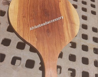Tabla de cortar de madera de olivo hecha a mano, pequeña tabla circular para pan y queso