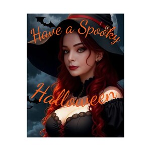 不気味なハロウィーンサテンポスター：ホリデーウォールアートデコレーション
