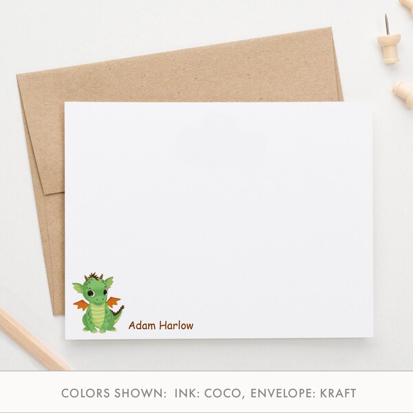 Kids Thank You Cards Dragon - Etsy