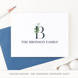 Gepersonaliseerd familiebriefpapier, familie briefpapier set GEVOUWEN kaart dik, familie briefpapier, aangepast housewarmingcadeau gepersonaliseerd FS013
