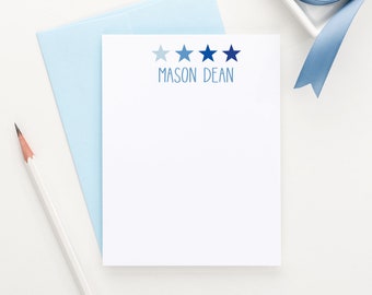 Personalized Star Stationery For Boys, Personalized Baby Thank You Cards boy, Personalized stationary for baby boy stationery, STARS, KS093