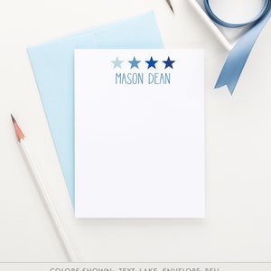 boys personalized stationery