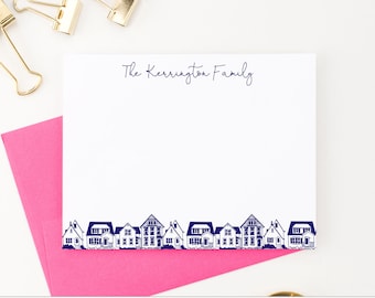 Personalized Family Stationery, Family Stationary Set Flat Card Thick, Family Stationary Card, Custom Housewarming Gift Personalized, FS011