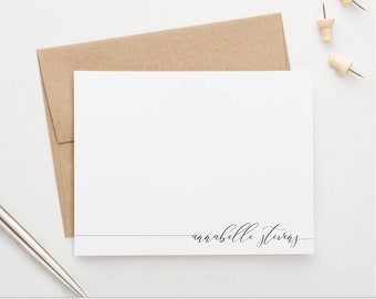 Printable Custom Note Card Set Thank you Notecard Stationery Housewarming Gift for Women Personalized Stationary Set of Notecards