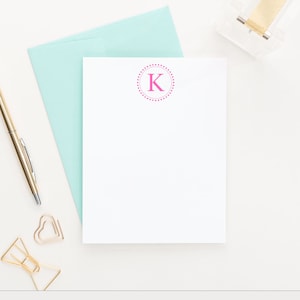 Womens Personalized Monogrammed Stationery, Mens Monogram Note Cards, Personalized Adult Stationary, Simple Monogramed Thank You Cards MS017