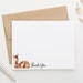 Deer Thank You Cards for Baby Shower Thank You Notes, Doe Thank You ...