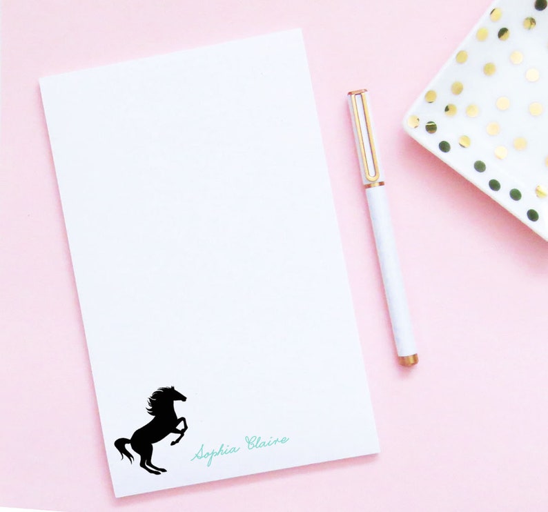 Stationary Personalized with Horses Horse Stationery set Etsy