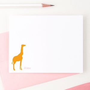 Giraffe Stationary for Kids Personalized Giraffe Stationery for Girls ...