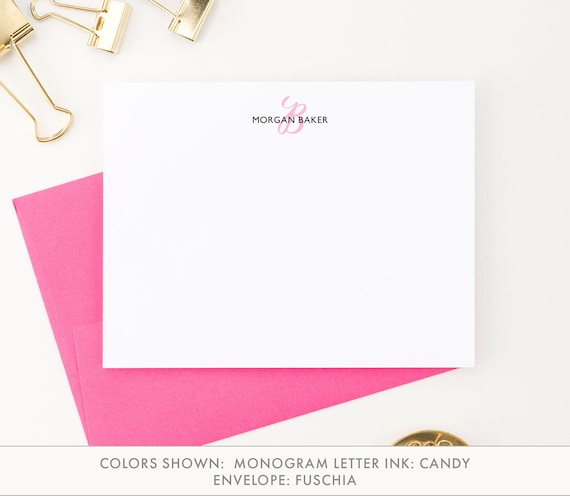monogram stationery personalized stationary