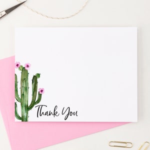Sukkulente Dankeskarte, Kaktus Dankeskarten für Babyparty Dankeskarte, Dankeskarte für Verlobung, Einfache Dankesnotizen, TY073