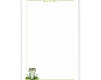 Personalized Animal Stationery Paper For Letters, Cute Frog Notepad Stationary With Envelopes, Kids Notepad With Name, Children Gifts, NP468